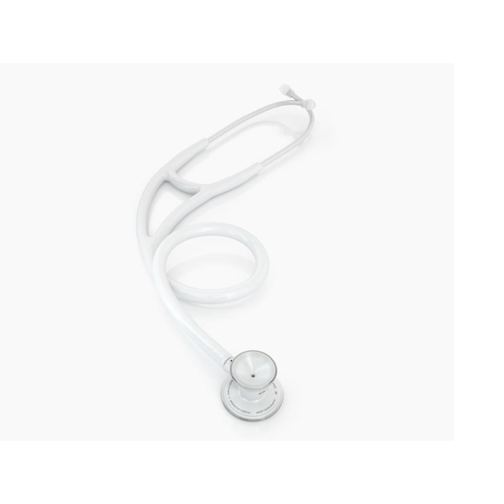 Estetoscópio MDF 797 Classic Cardiology Duplo Whiteout & White