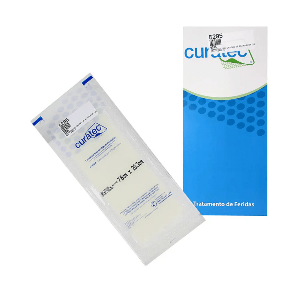 Curatec Compressa Petrolatum 7,6cmx20,3cm 3un
