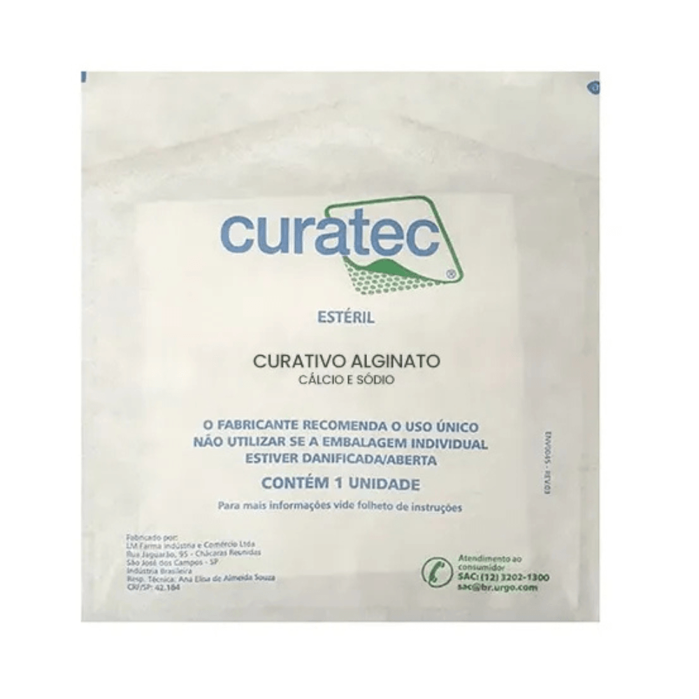 Curatec Alginato de Calcio e Sodio 10cmx20cm