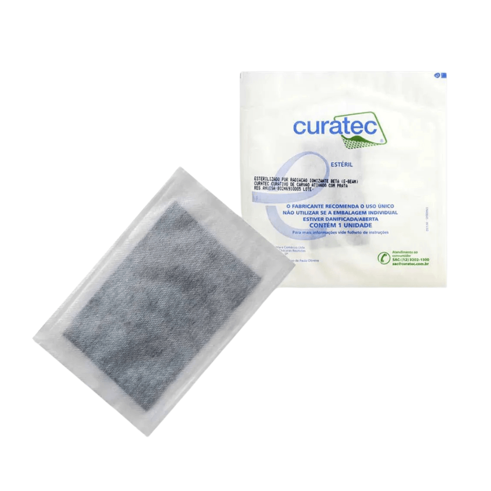 Curatec Carvao Ativado C/ Prata Plus 10cmx20cm