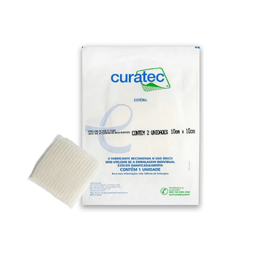 Curatec Gaze Antimicrobia Phmb 0,2% 10cmx10cm 2un