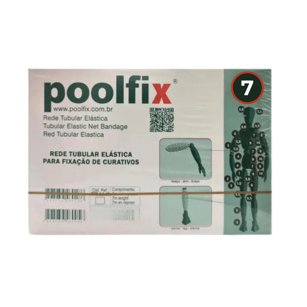 Rede Tubular Elastica Calibre 7 59mm Cx 10m