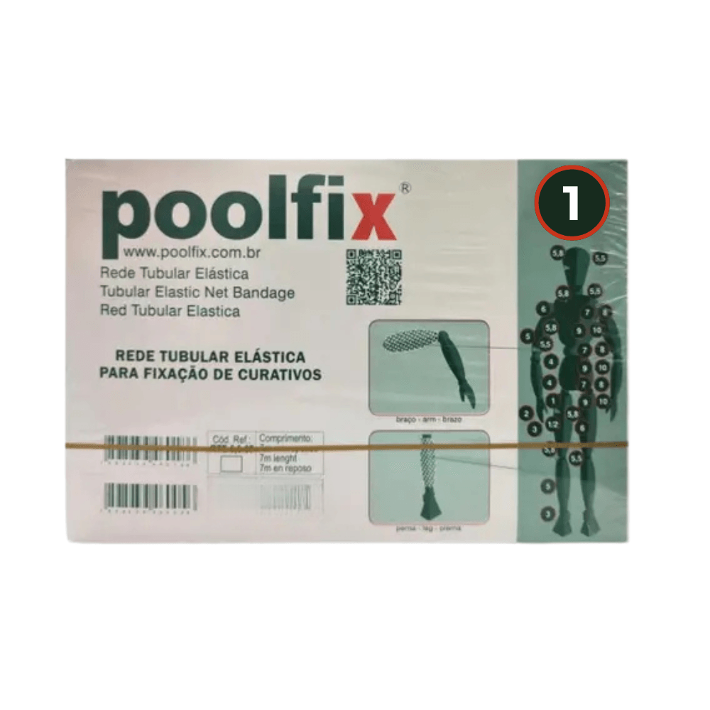 Rede Tubular Elastica Calibre 1 14mm Cx 10m