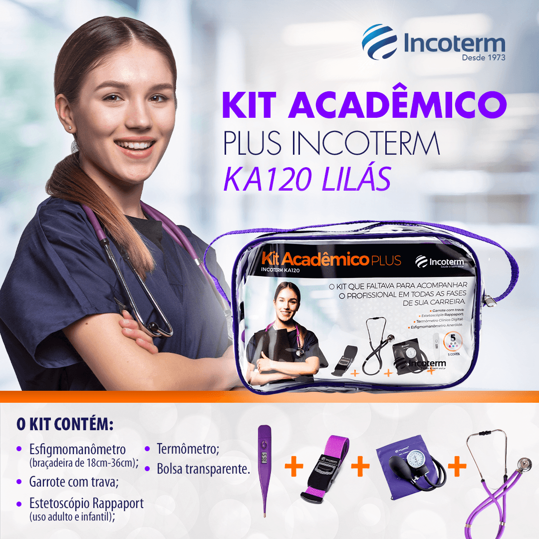 Kit Acadêmico Plus Ka120 Lilás Incoterm