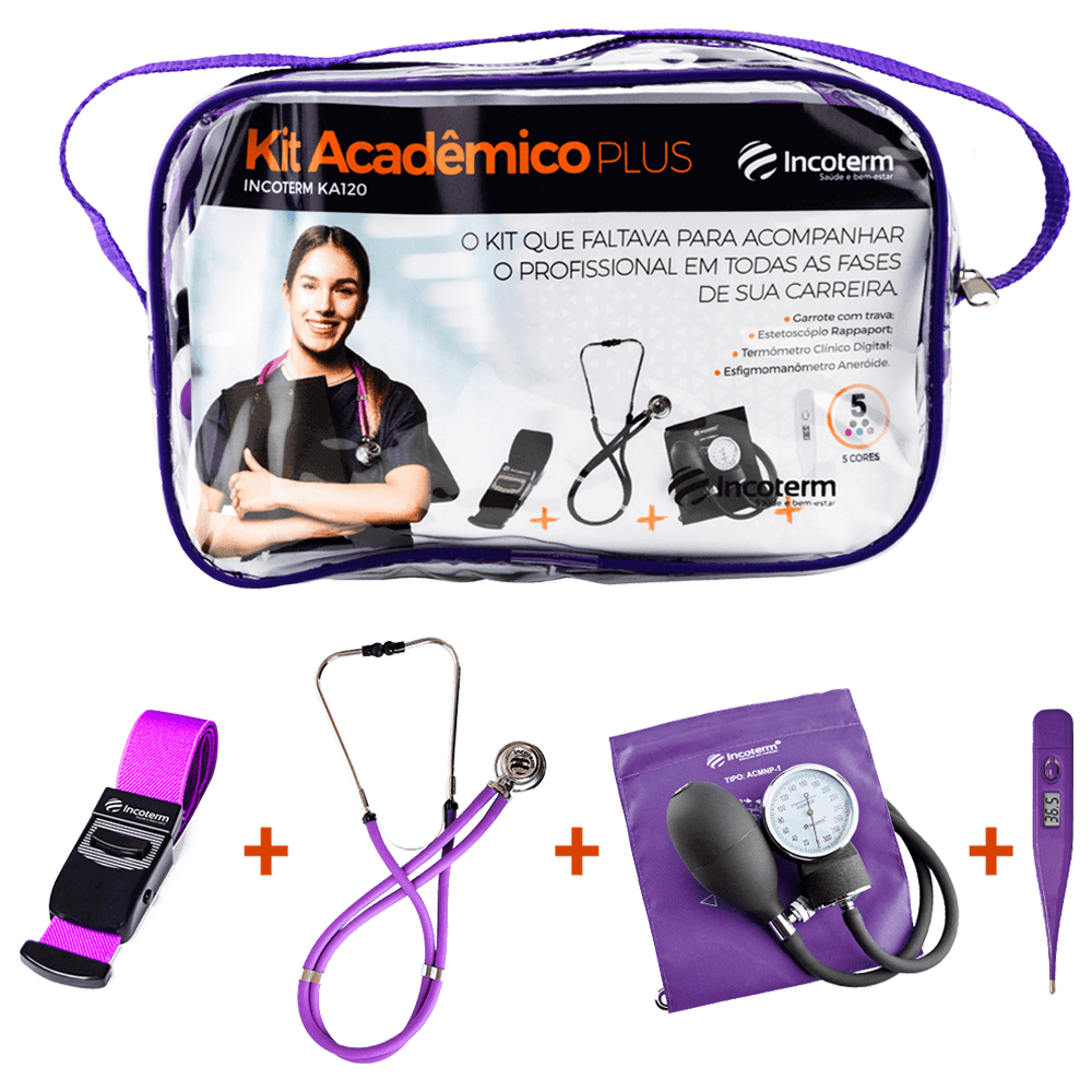 Kit Acadêmico Plus Ka120 Lilás Incoterm