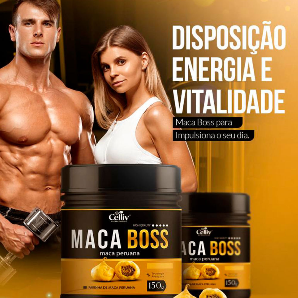 Kit 3 Maca Peruana Boss Premium Pó