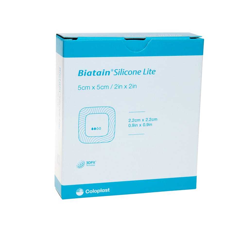 Curativo Silicone Lite 5x5 Biatain 5 Unidades