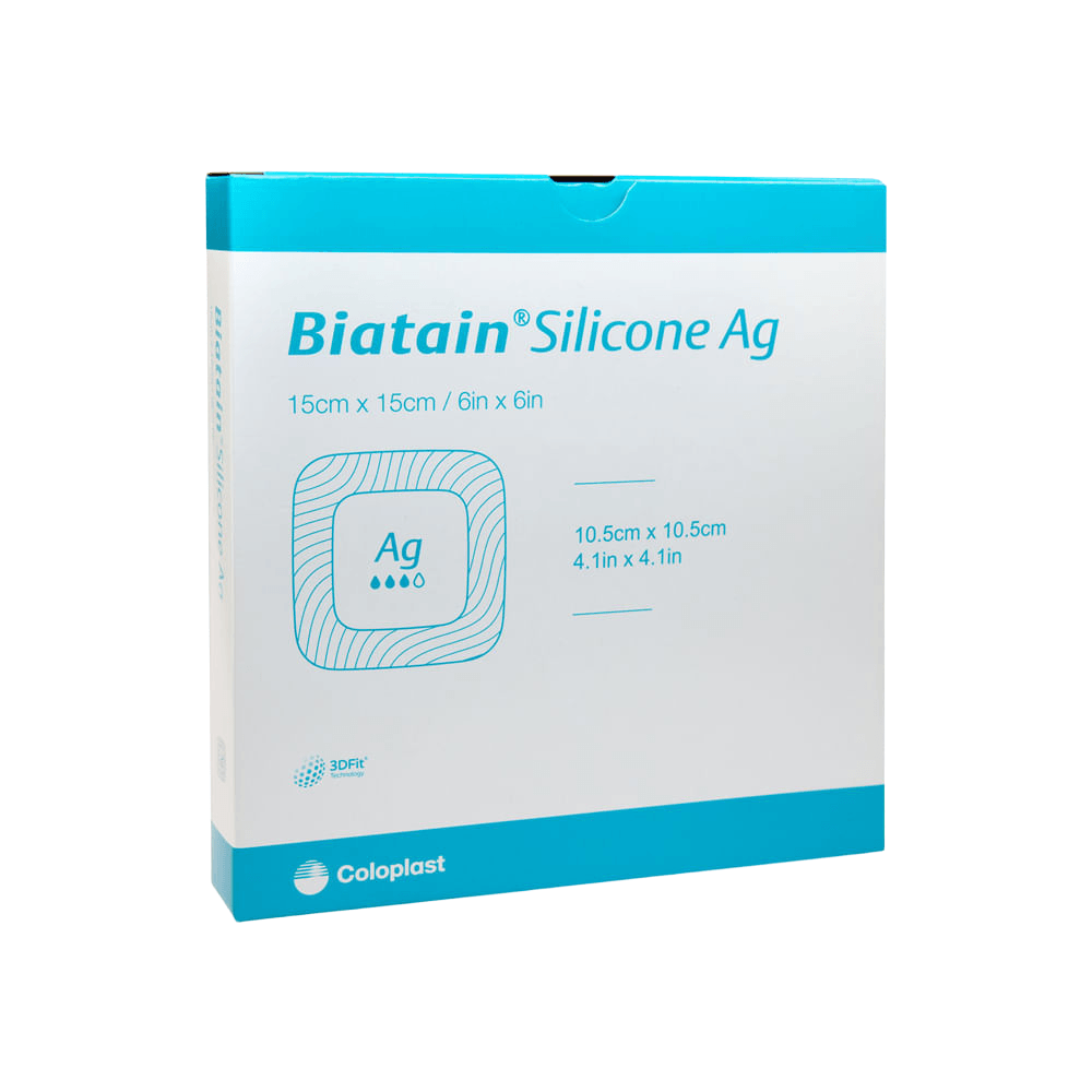 Curativo Biatain Silicone Ag 15x15 5 Unidades