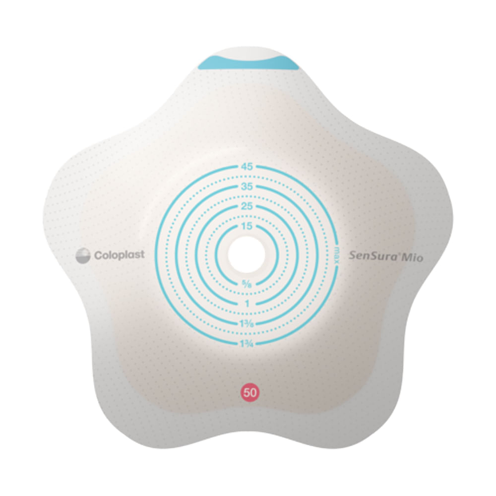 SenSura Mio Base Adesiva Concave 50mm Recortável 10-45mm 5 Unidades