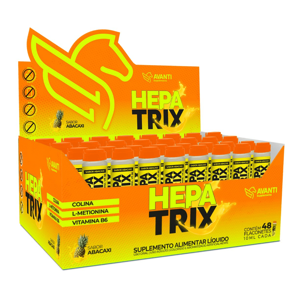 Hepatrix Hepatoprotetor Colina 250mg + Metionina 105mg + Vitamina B6 1,3mg 48un 10ml - Avanti Supplements