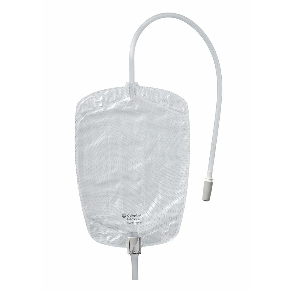 Bolsa Coletora de Urina de Perna Contorno Tubo 600ml 10 Unidades