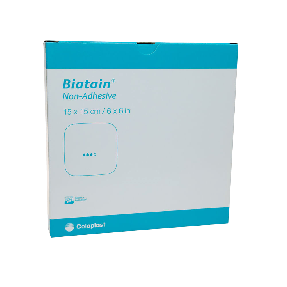 Curativo Biatain Não Adesivo 15x15 5 Unidades