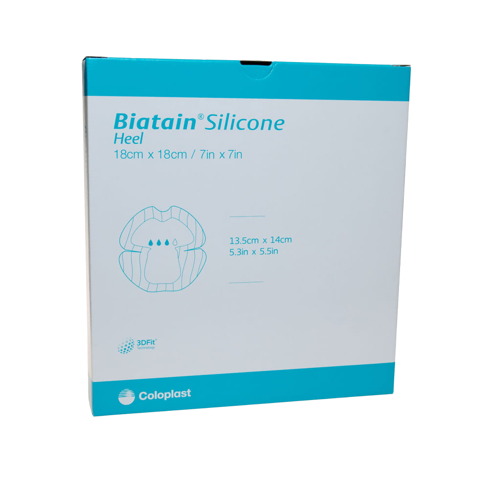 Curativo Biatain Silicone Calcâneo 18x18 5 Unidades