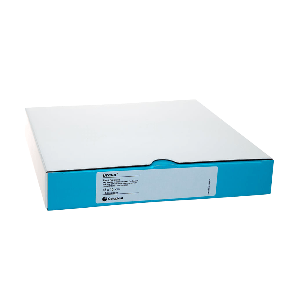 Placa Protetora 15x15cm Brava 5 Unidades