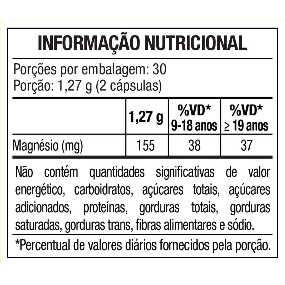 CLORETO DE MAGNÉSIO P.A. 500MG MAXINUTRI 60 CÁPSULAS