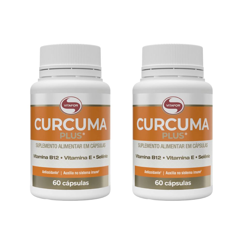 KIT 2 CURCUMA PLUS VITAFOR 60 CÁPSULAS