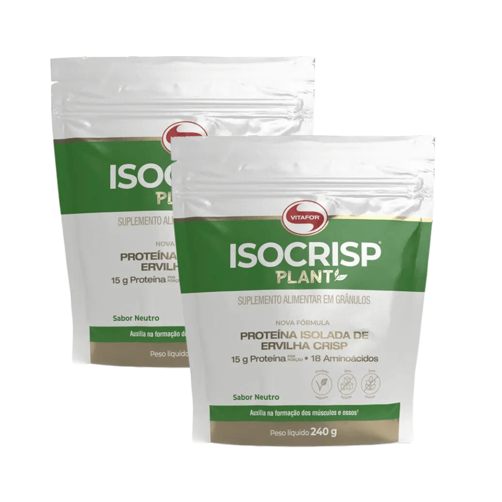 Kit 2 Isocrisp Plant Pouch Vitafor 240g Cada