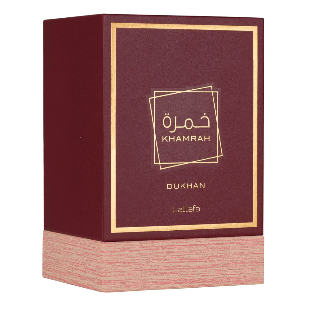 Perfume Árabe Unissex Khamrah Dukhan Lattafa Eau de Parfum 100ml
