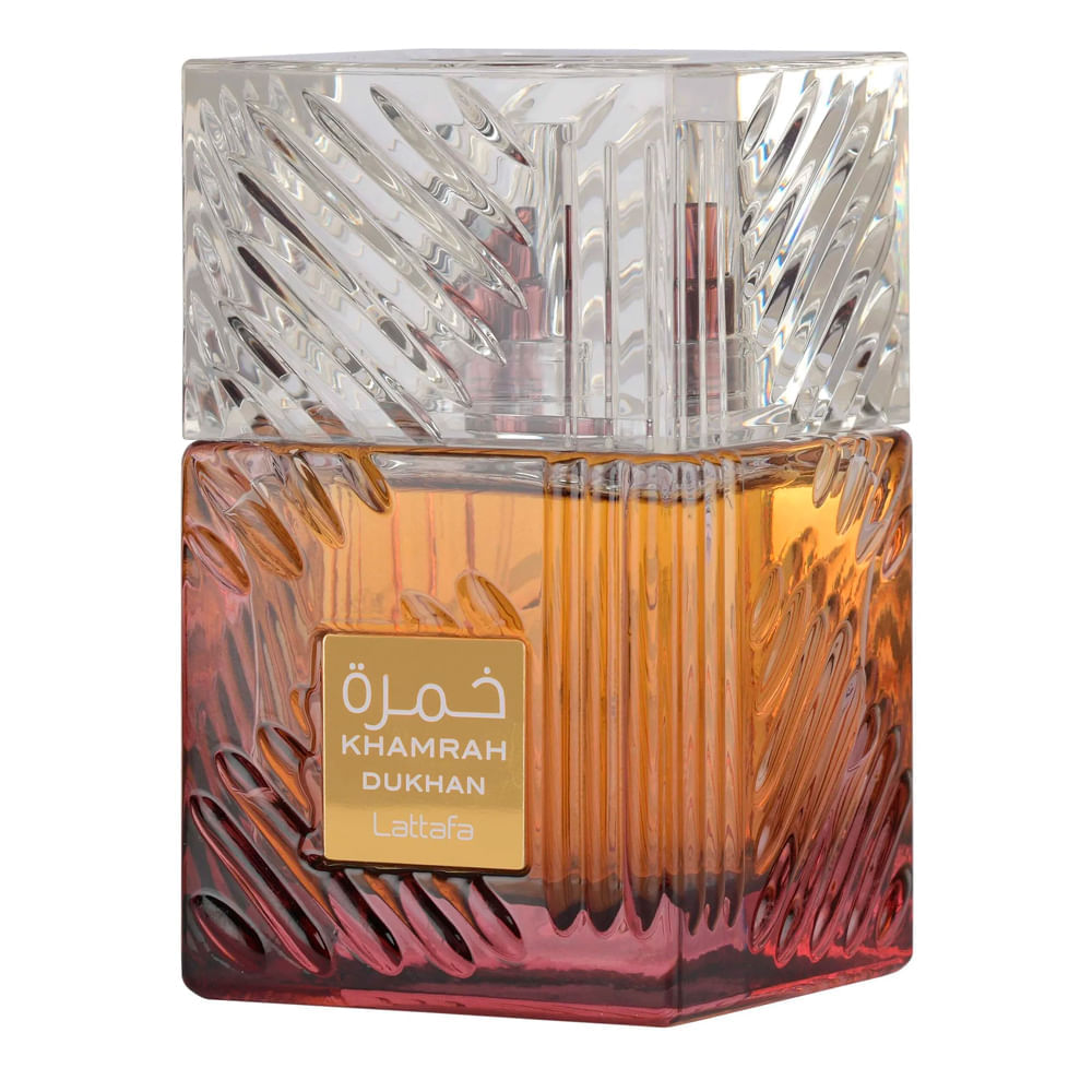 Perfume Árabe Unissex Khamrah Dukhan Lattafa Eau de Parfum 100ml