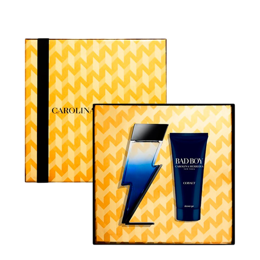 Kit Bad Boy Cobalt Eau de Parfum Perfume Masculino 100ml + Shower Gel Carolina Herrera 100ml