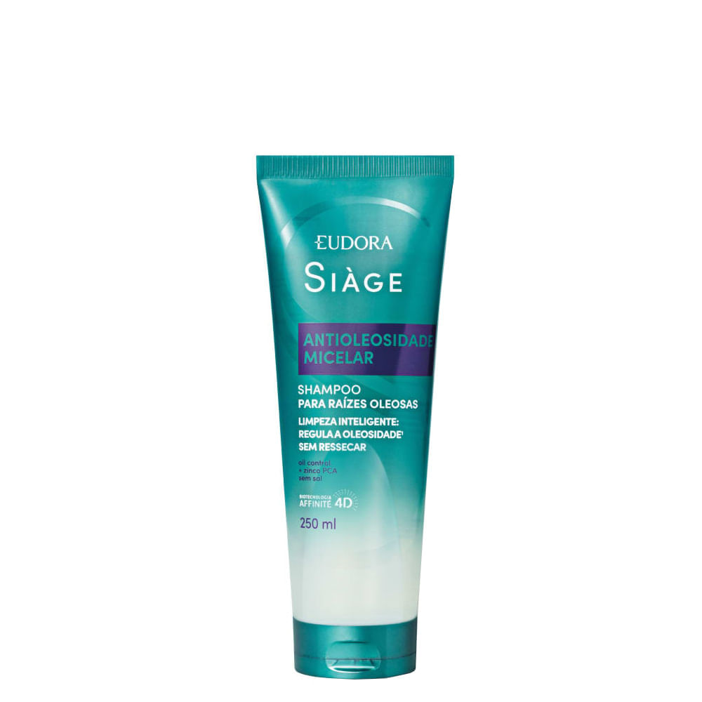 Shampoo Eudora Siàge Hidratação Micelar Antioleosidade 250ml