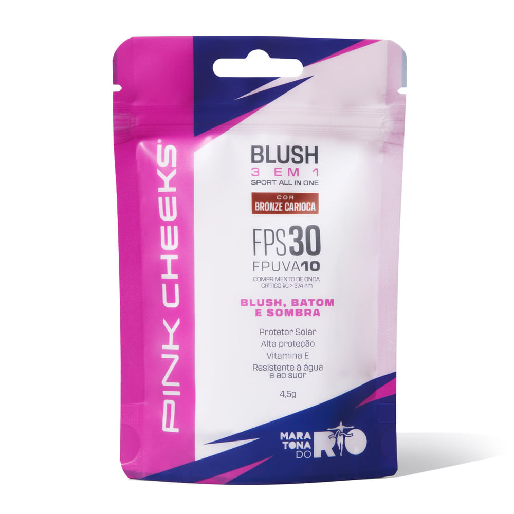 Blush Pink Cheeks Sport All In One Bronze Carioca FPS 30 Fpuva 10 4,5g