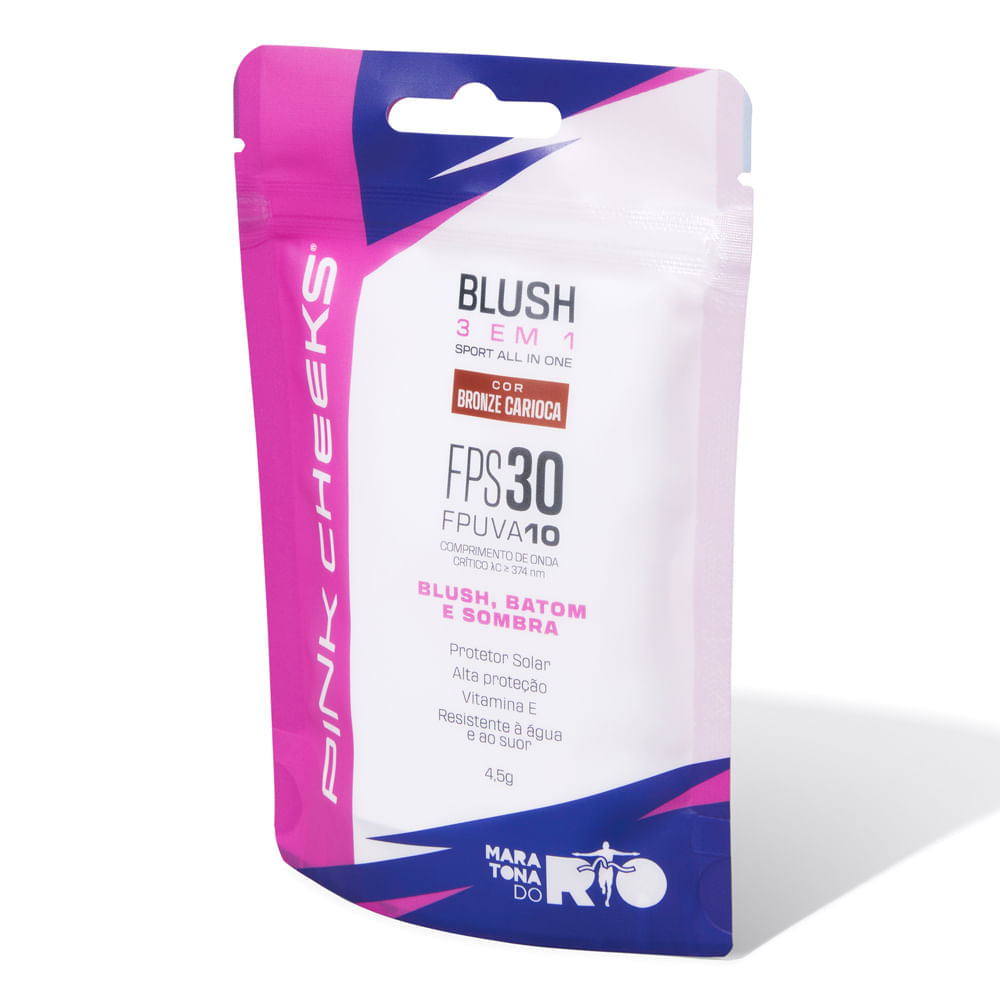 Blush Pink Cheeks Sport All In One Bronze Carioca FPS 30 Fpuva 10 4,5g