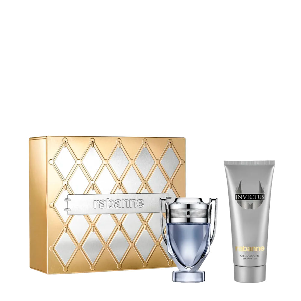 Kit Rabanne Invictus Masculino Eau de Toilette 50ml + SG 100ml