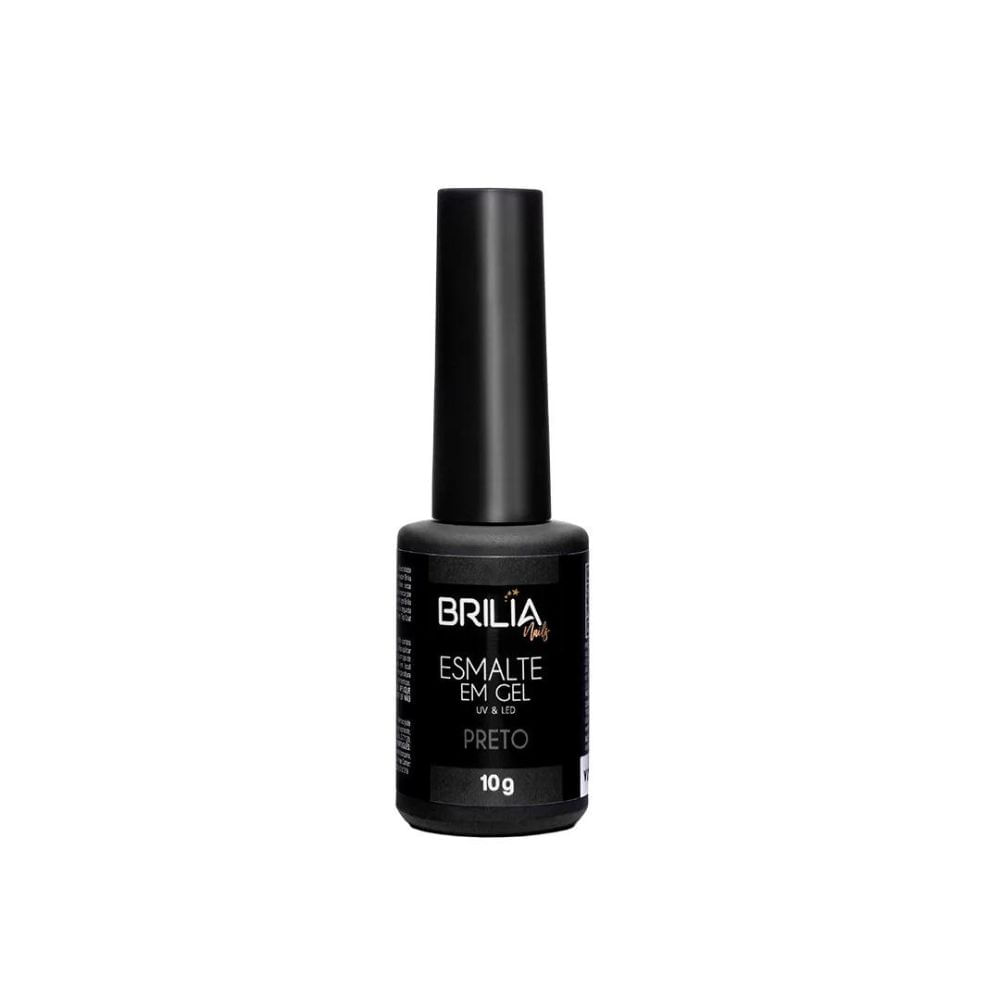 Esmalte Essencial Preto Brilia Nail 10g