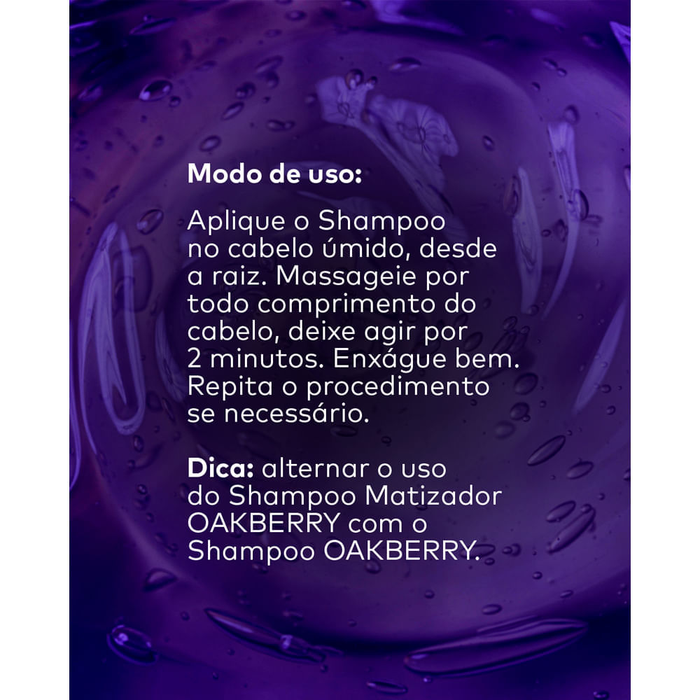 Shampoo Oakberry Matizador Hidratei 200ml