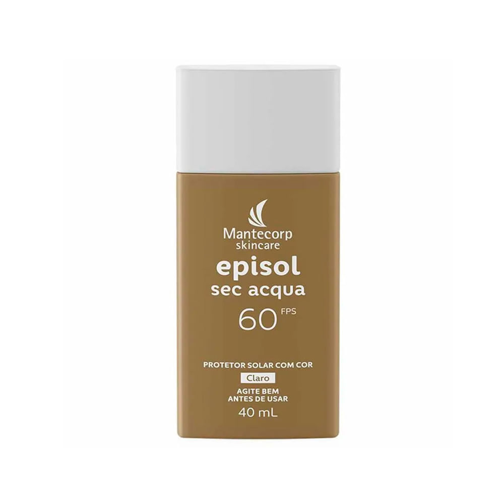 Protetor Solar Mantecorp Episol Sec Acqua FPS 60 Claro 40ml
