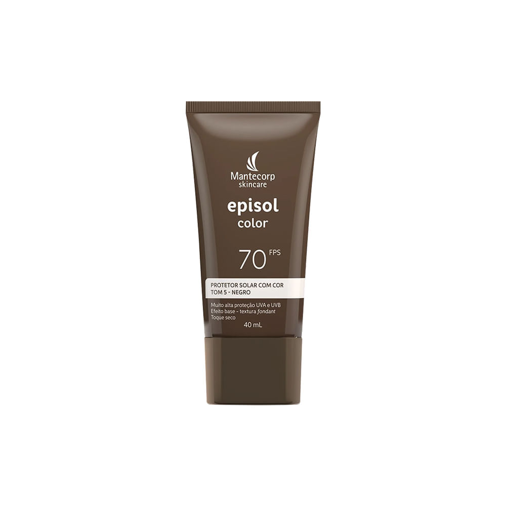 Kit 2 Mantecorp Episol Color Protetor Solar Facial 5-Negro Fps70 40 ml