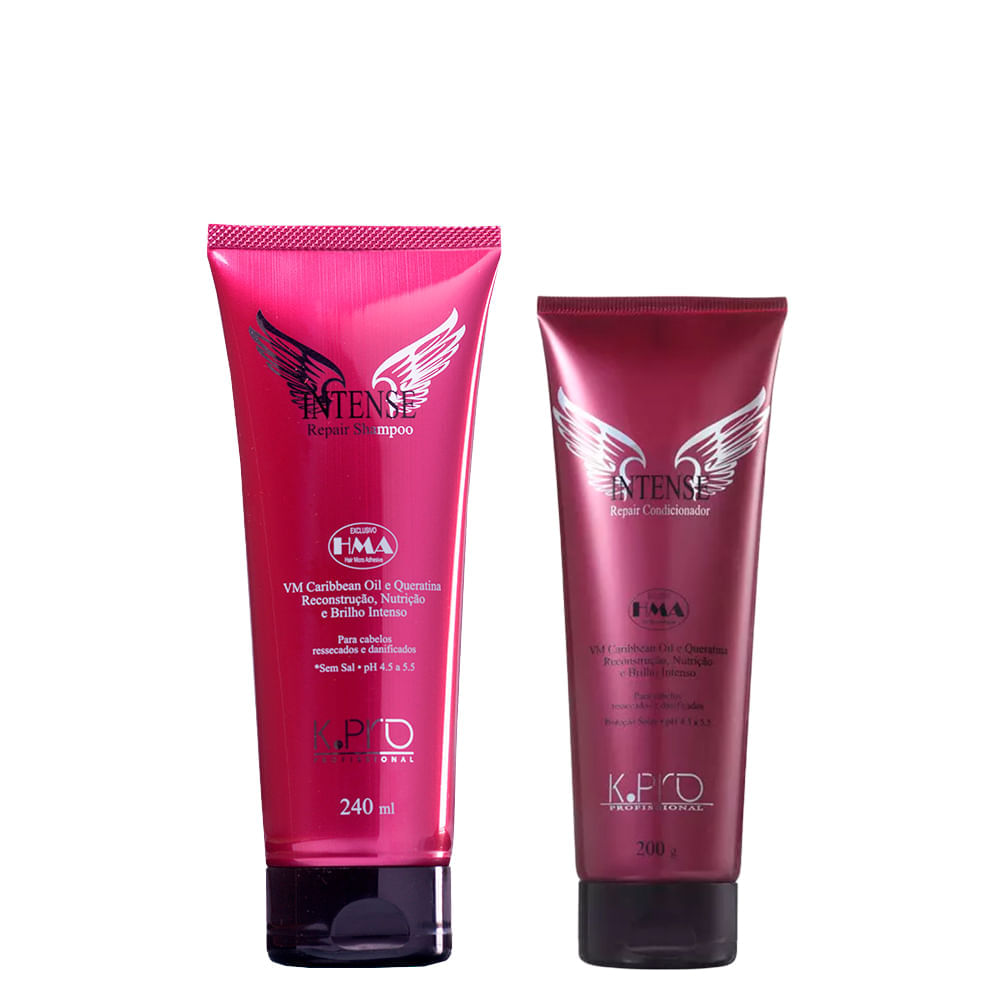 Kit K Pro Profissional Intense Repair  Shampoo 240 Ml + Condicionador 200 G
