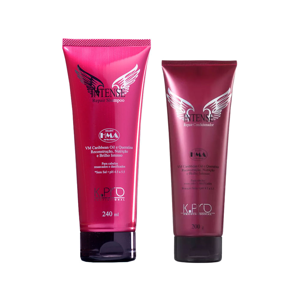 Kit K Pro Profissional Intense Repair  Shampoo 240 ml + Condicionador 200 g