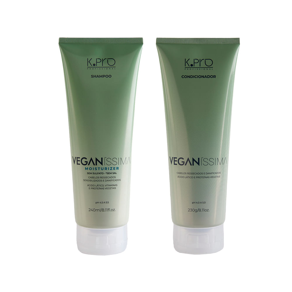 Kit K Pro Profissional Veganissima  Shampoo 240 ml + Condicionador 230 g