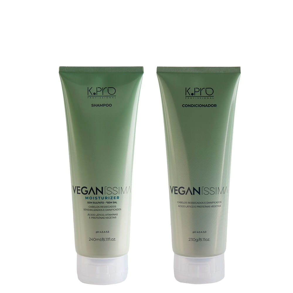 Kit K Pro Profissional Veganissima  Shampoo 240 ml + Condicionador 230 g