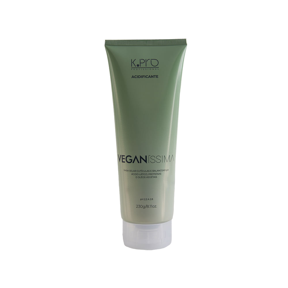 Kit K Pro Profissional Veganissima  Shampoo 240 ml + Condicionador 230 g + Leave In 200 ml + Acidificante 230 g