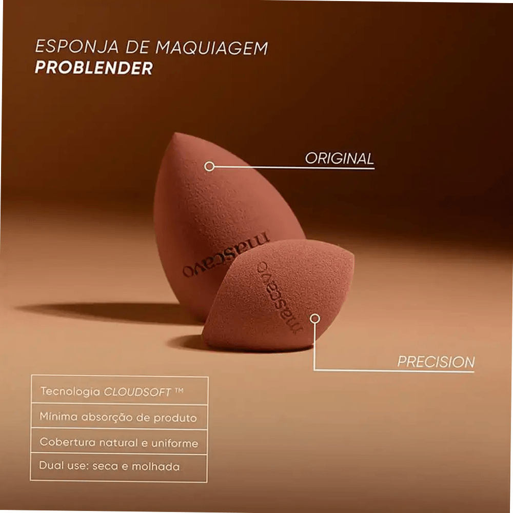 Esponja de Maquiagem Mascavo ProBlender Pequena