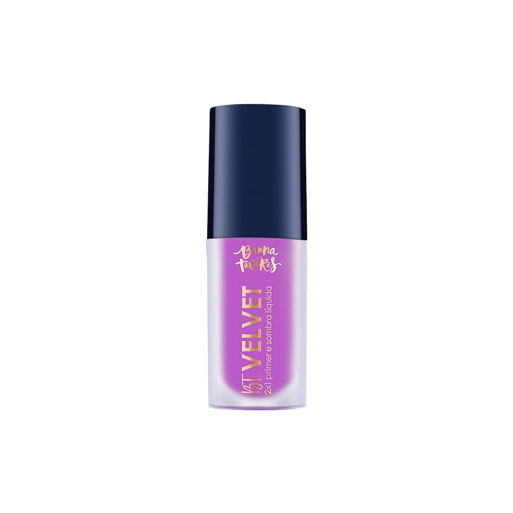 Sombra Líquida e Primer 2x1 Bruna Tavares BT Velvet Violet 6ml