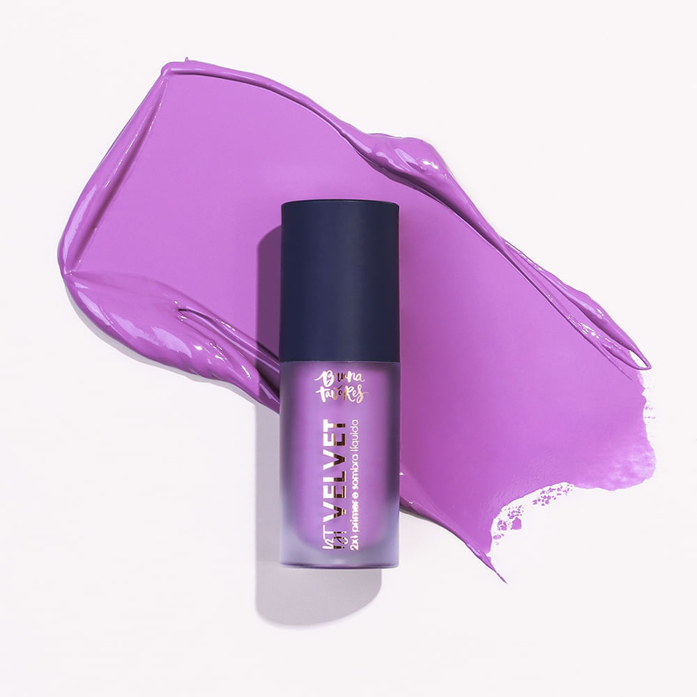 Sombra Líquida e Primer 2x1 Bruna Tavares BT Velvet Violet 6ml