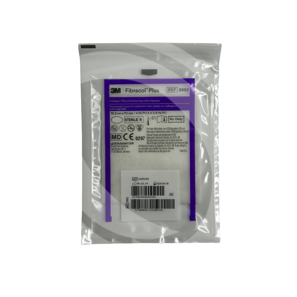 Curativo Fibracol Plus Systagenix 10,2cm× 11,1 cm 1 Unidade 3M