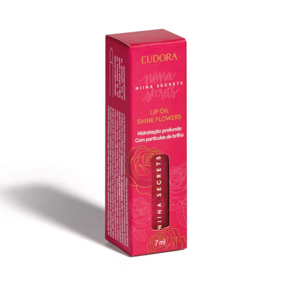 Lip Oil Shine Flowers Rosa Silvestre Niina Secrets by Eudora 7 ml