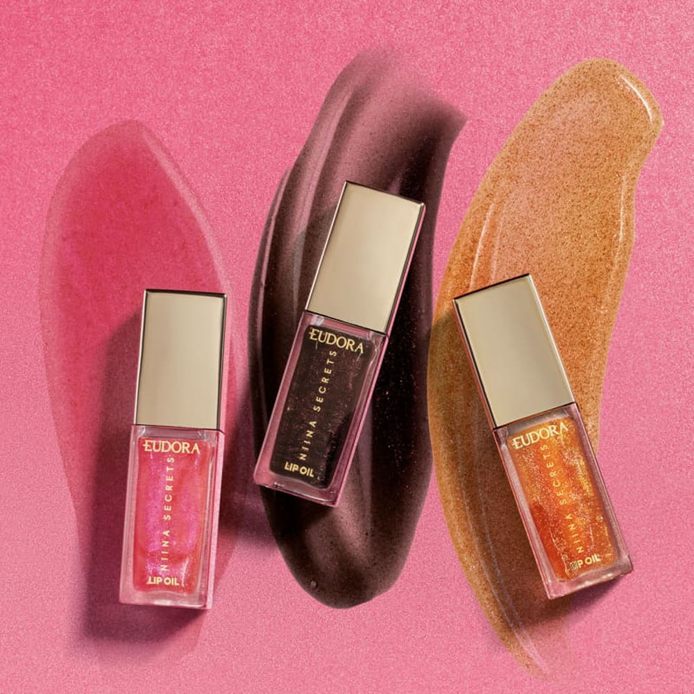 Lip Oil Shine Flowers Rosa Silvestre Niina Secrets by Eudora 7 ml