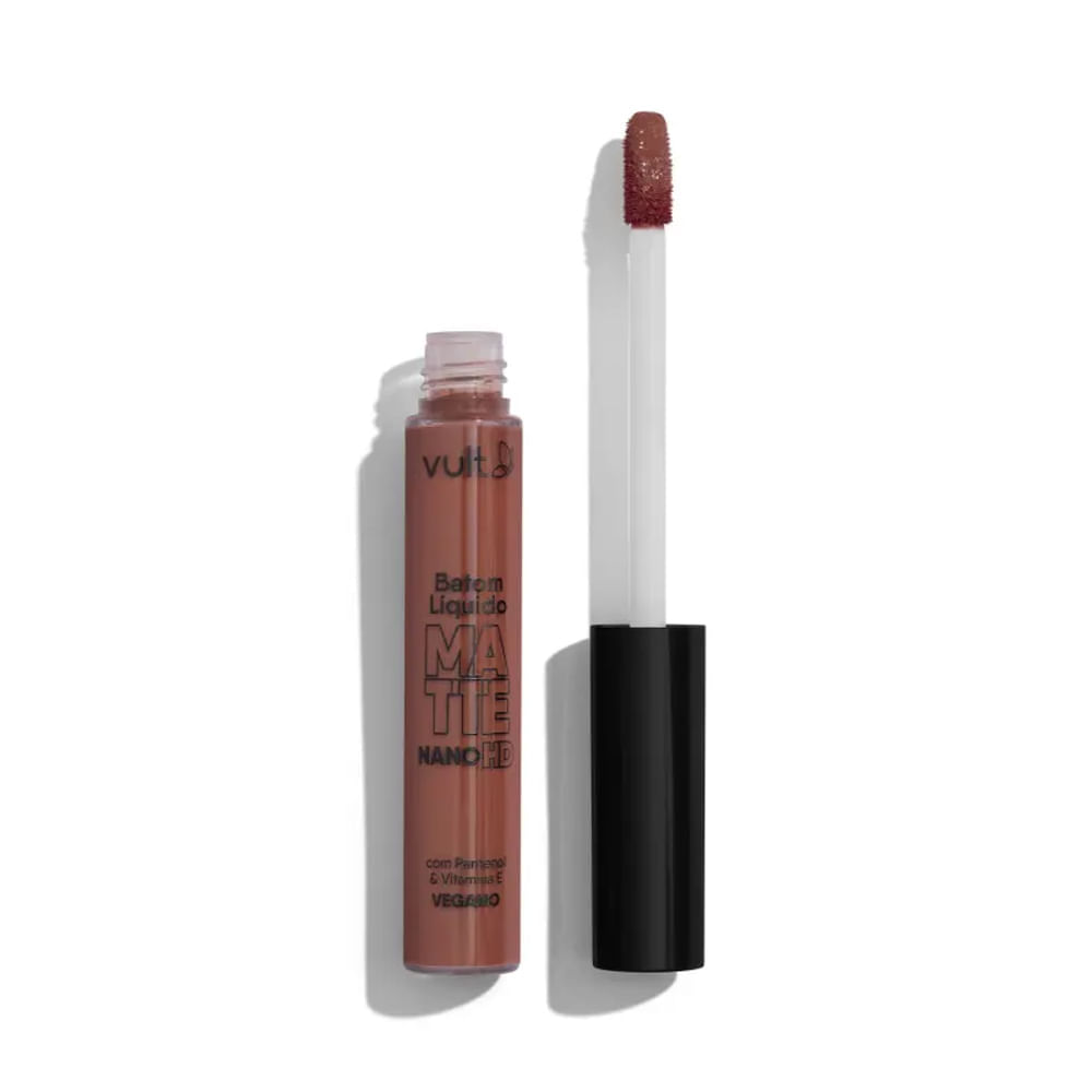 Batom Líquido Matte Vult Nano HD Castanho Escuro 5 ml