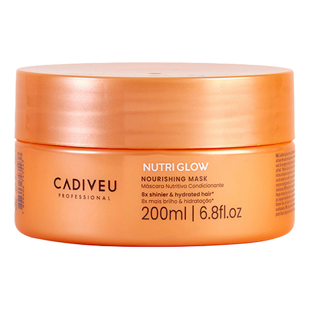 Kit Nutrição Intensiva Cadiveu Professional Nutri Glow Máscara Nutritiva 200ml + Booster Milagroso 200ml