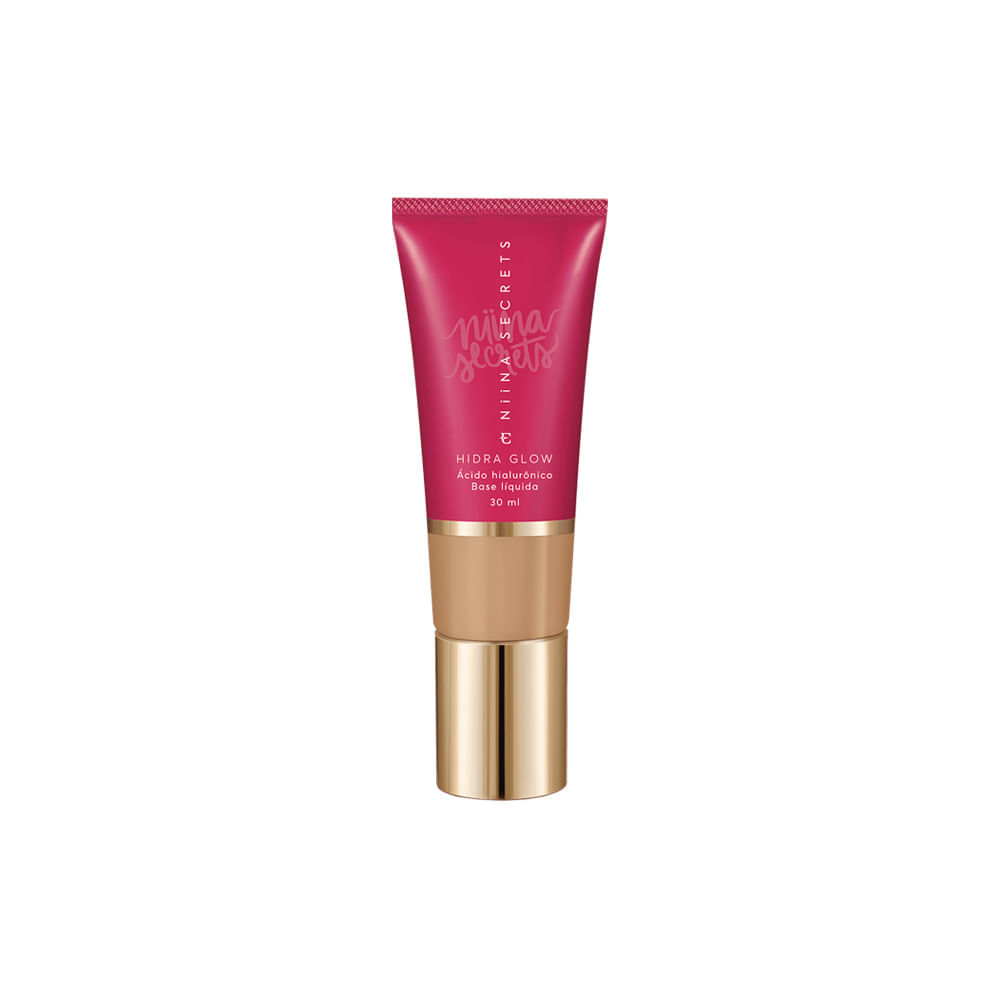 Base Líquida Natural Niina Secrets Hidra Glow 45 Eudora 30ml