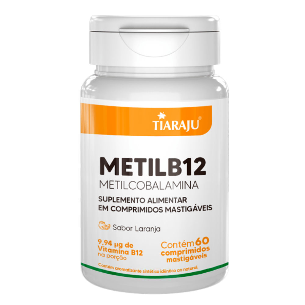 Metil B12 Tiaraju 60 Comprimidos Mastigáveis