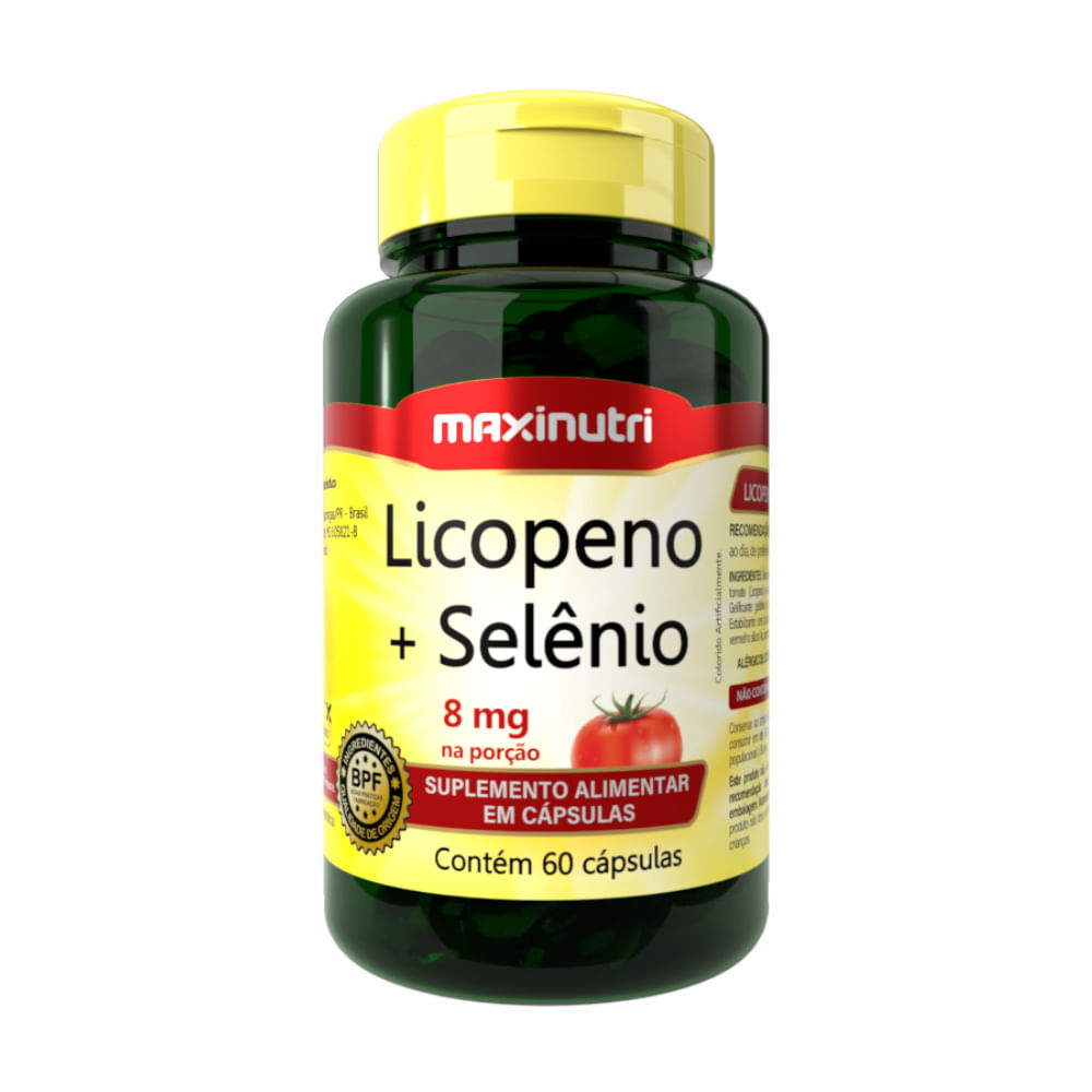 LICOPENO + SELÊNIO MAXINUTRI 60 CÁPSULAS