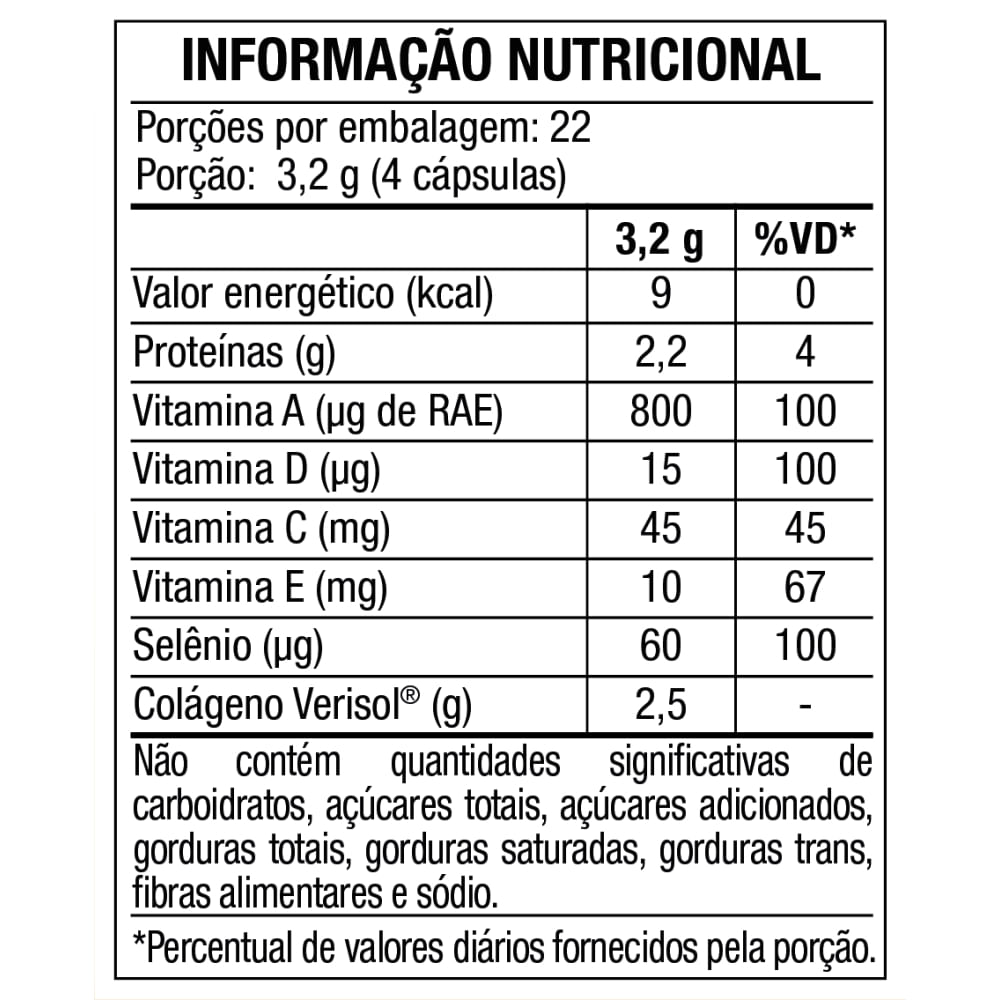 COLÁGENO VERISOL DERMUP MAXINUTRI 90 CÁPSULAS