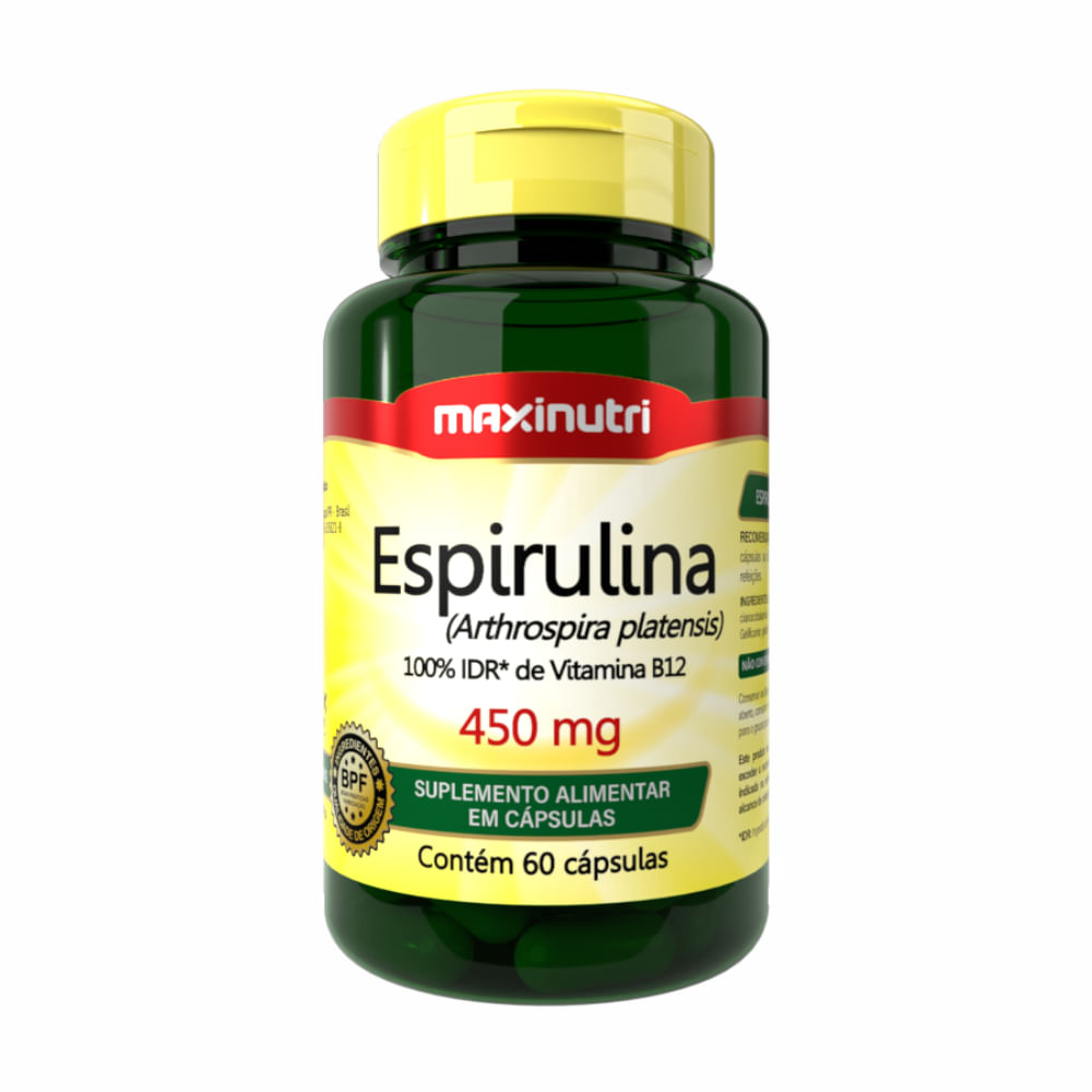Espirulina Maxinutri 60 Cápsulas